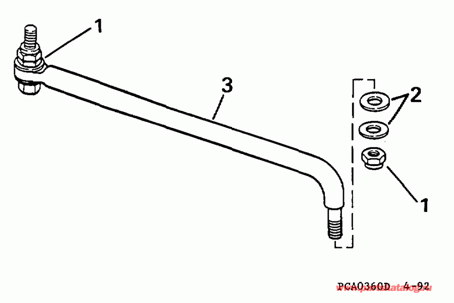 ��������� ����� Evinrude HE130CXAUM 1997  - eering Link Kit