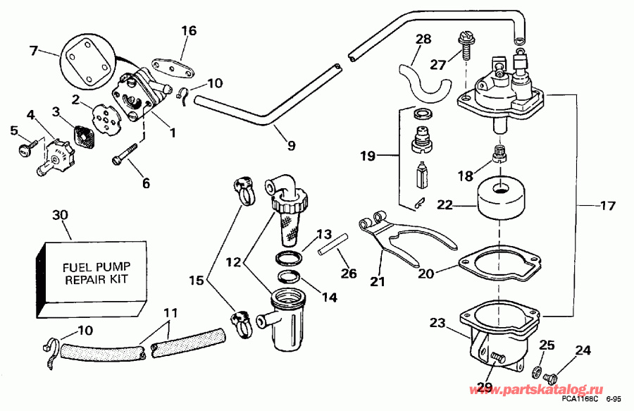 �������� ��������� ����� Evinrude HE15KCF 1997  - 15kc Models Only / 15kc Models Only