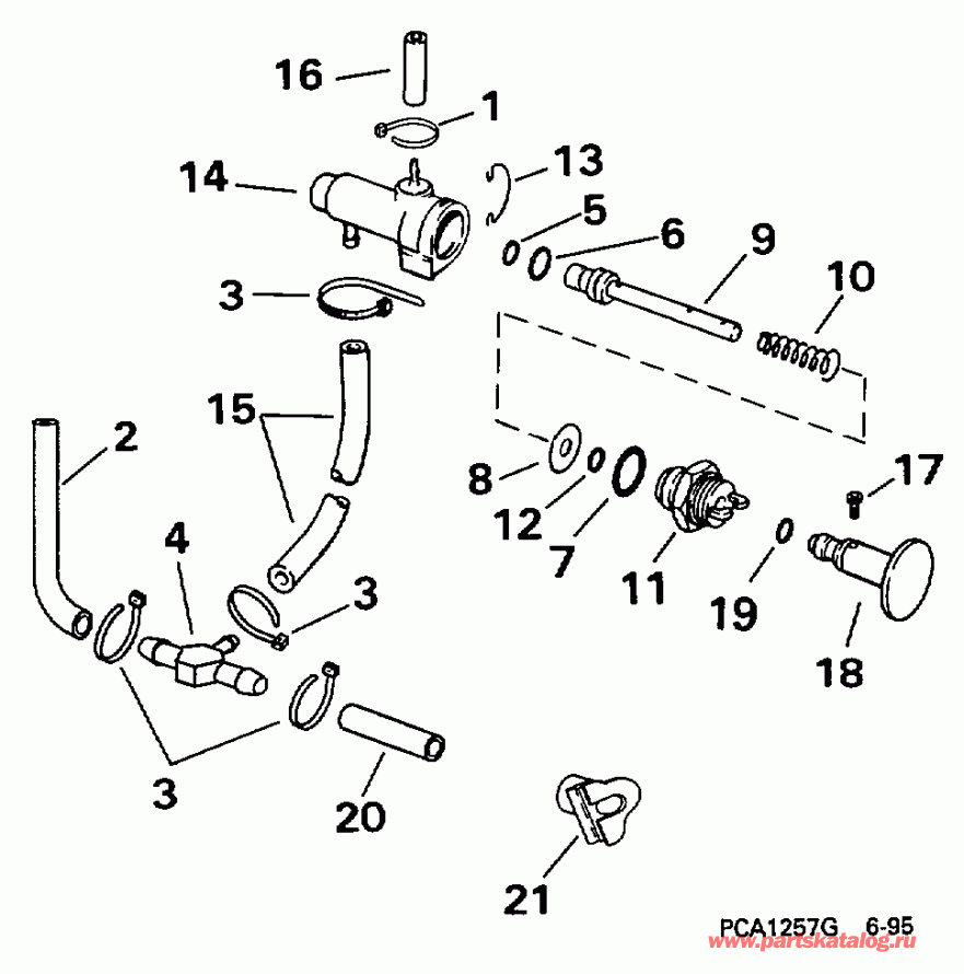 ��������� ��������� Evinrude HE15KCF 1997  - 15kc Models Only / 15kc Models Only
