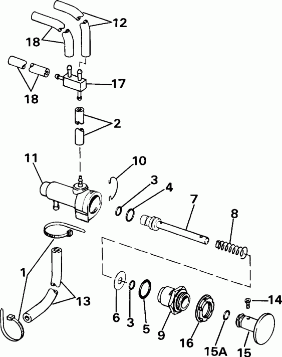  Evinrude HE15RPW 1997  - 15kc Models Only - 15kc Models Only