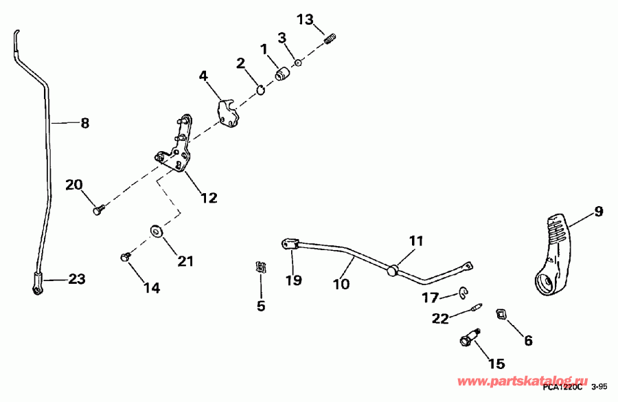 ����� Evinrude HE35RMLEUR 1997  - ift ��������� �������� - ift Linkage