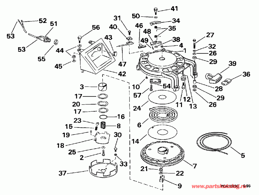 ��������� Evinrude HE55RSLC 1997  - wind Starter