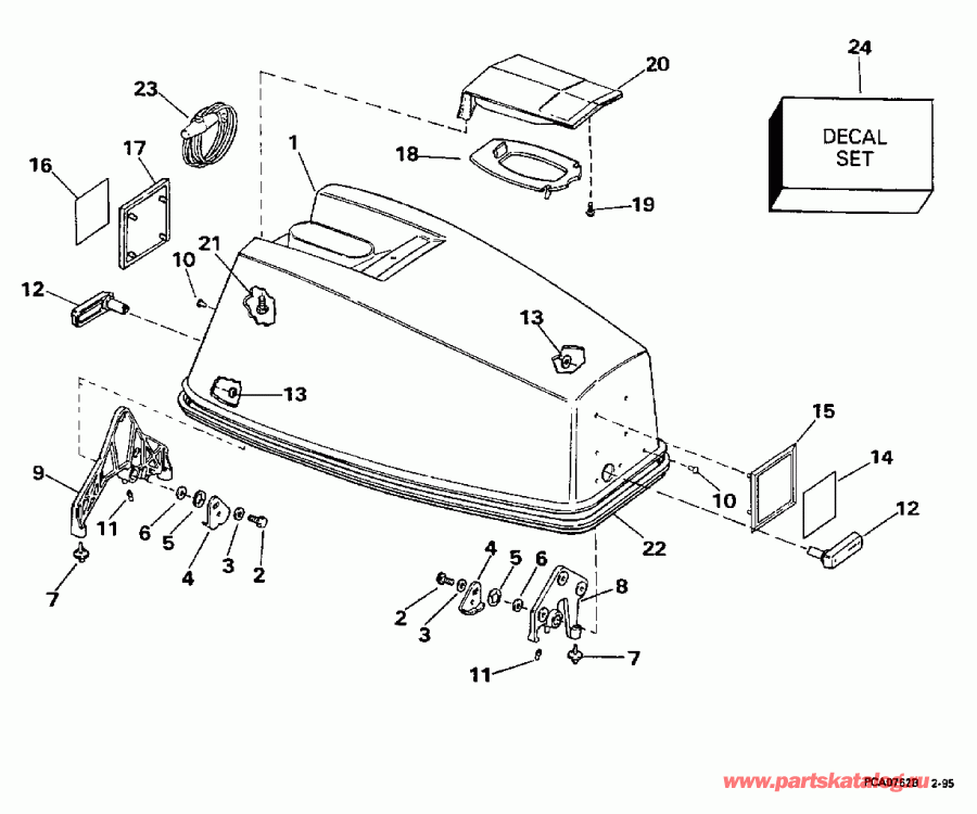 �������� ��������� ����� EVINRUDE HE55WMLZ 1997  - Johnson