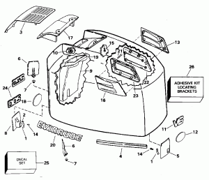 ������ ��������� (�����) - Evinrude (Engine Cover - Evinrude)