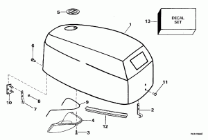 ������ ��������� (�����) - Evinrude (Engine Cover - Evinrude)