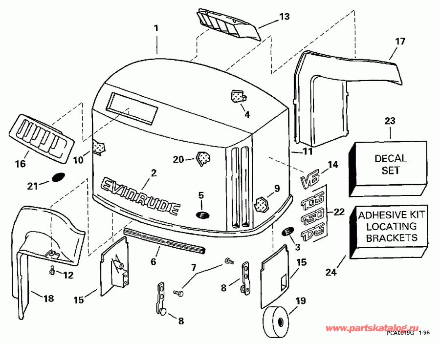 ��������� �������� ����� ������� L150GLEUC 1997  - Evinrude - Evinrude