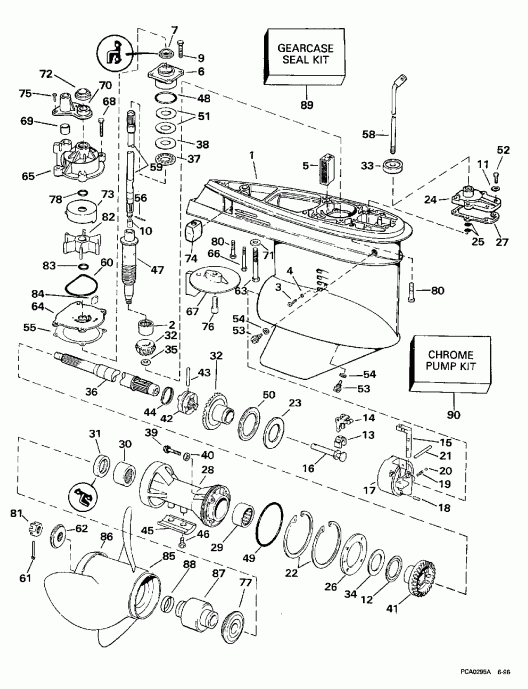 ��������� EVINRUDE SE100WMPLZ 1997  - arcase / arcase