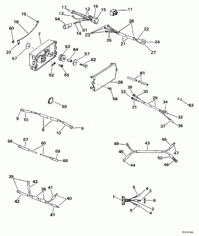  EVINRUDE SE100WMPLZ 1997  - wer Trim/tilt Electrical / wer Trim / tilt ���������