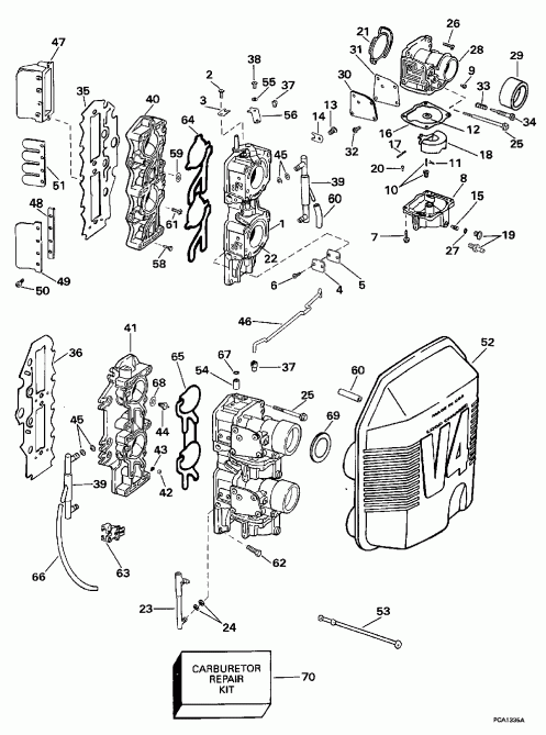 �������� ����� ������� SE105RWYP 1997  - rburetor & �������� ��������� - rburetor & Intake Manifold
