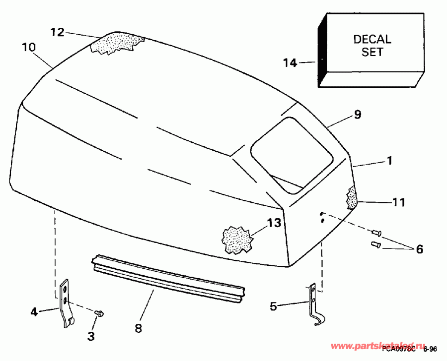 ��������� �������� ����� EVINRUDE SE10RPT 1997  - Johnson
