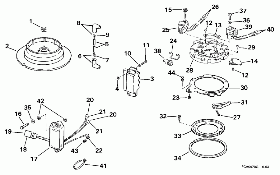 ��������� �������� ����� EVINRUDE SE10RPT 1997  - nition - nition