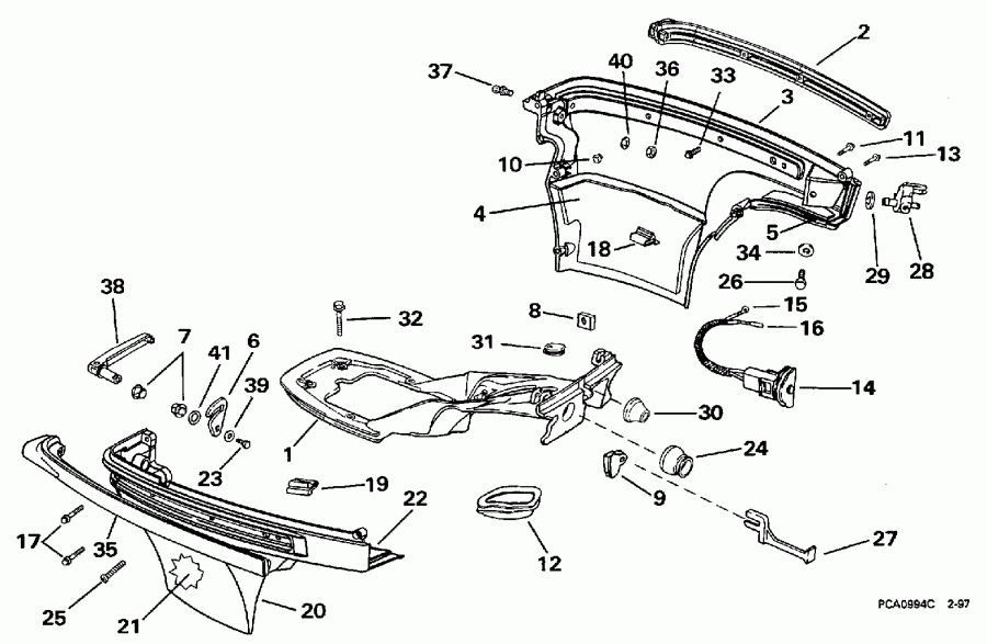 ��������� �������� ����� Evinrude SE10RPT 1997  - wer Engine Cover / wer ������ ��������� (�����)