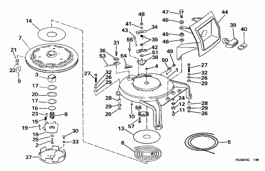 ����� EVINRUDE SE125RWYJ 1997  - wind Starter / wind �������