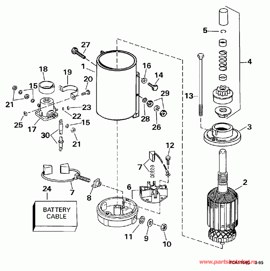 �������� ����� EVINRUDE SE125WTPLJ 1997  - arter Motor / arter Motor