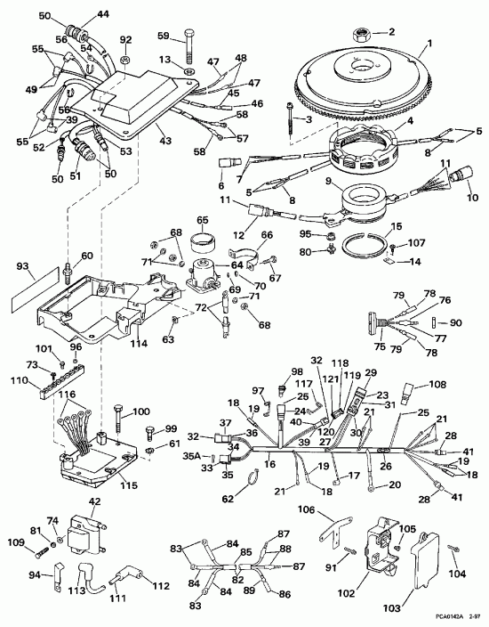 ��������� ����� EVINRUDE SE125WTPXJ 1997  - nition System / nition System