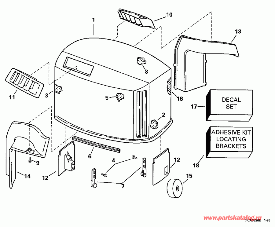 ��������� ����� Evinrude SE150WTPLT 1997  - Johnson / Johnson