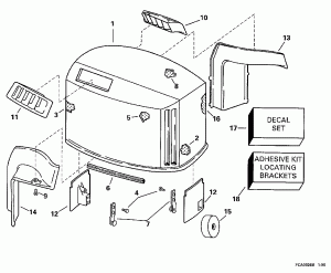 ������ ��������� (�����) - Johnson (Engine Cover - Johnson)