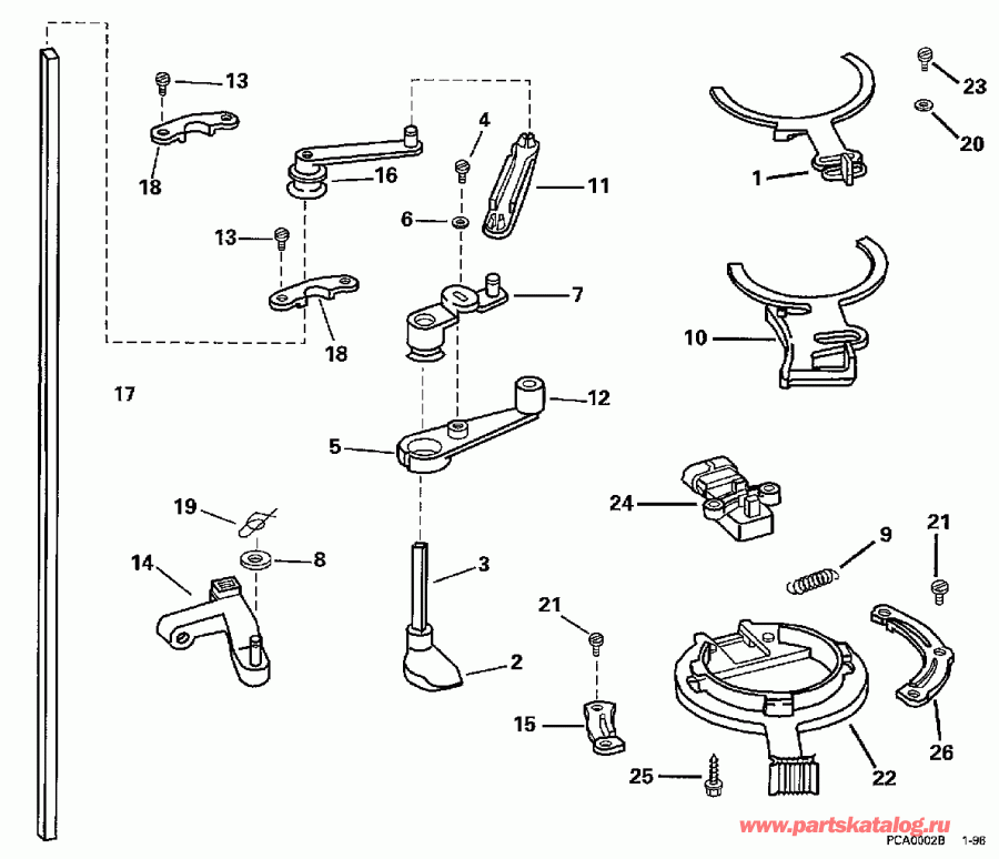 �������� ��������� ����� ������� SE150WTPLT 1997  - rottle Linkage / rottle ��������� ��������