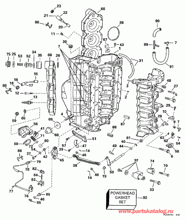 �������� ����� ������� SE150WTPXT4 1997  - linder & Crankcase / linder & ������ ���������