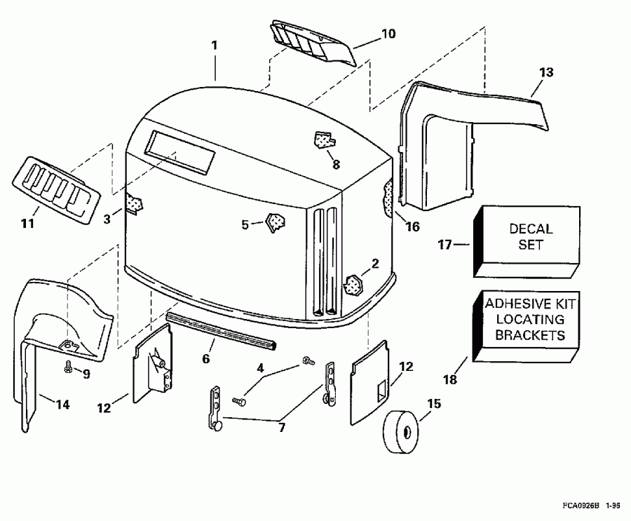��������� ����� Evinrude SE150WTPXT 1997  - Johnson / Johnson