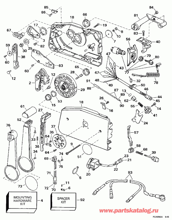   EVINRUDE SE150WTPXT 1997  - mote  / mote Control