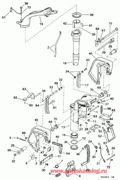 ����� EVINRUDE SE15RPW 1997  - dsection / dsection