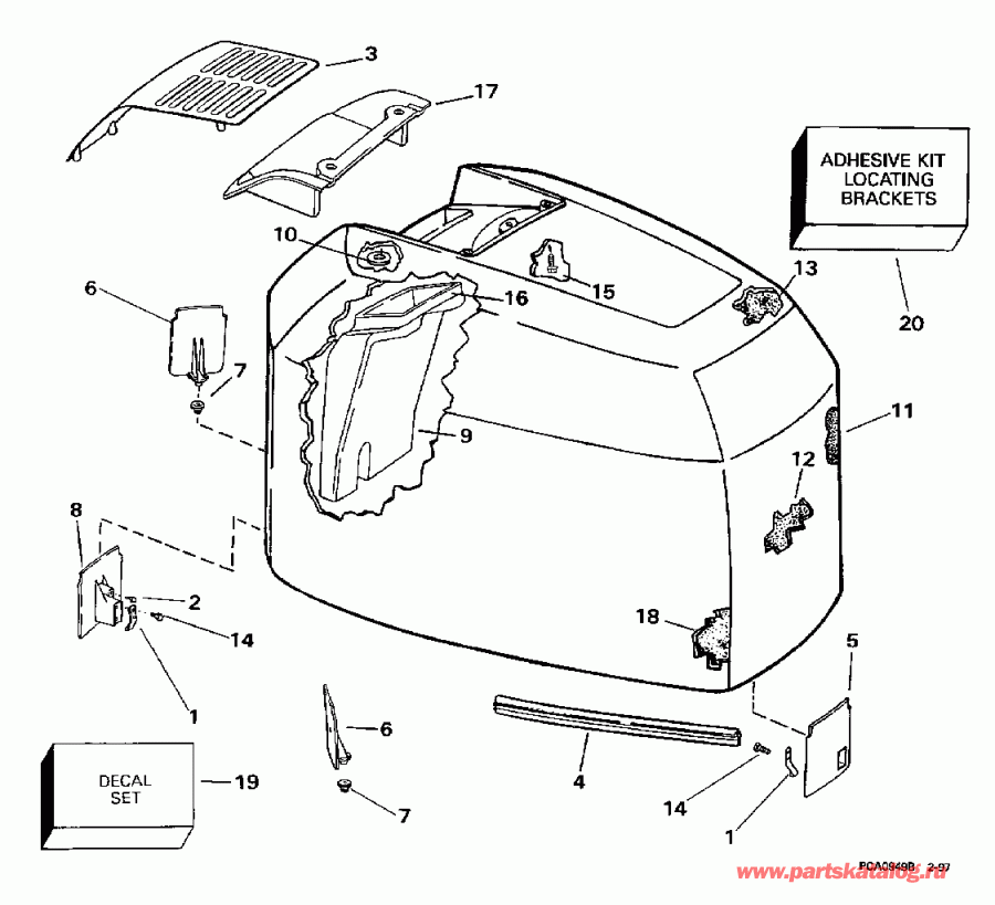 ��������� �������� ����� EVINRUDE SE200WTPLS 1997  - Johnson / Johnson