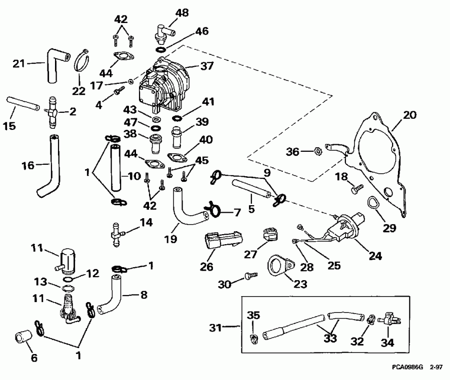 ����� EVINRUDE SE200WTPXS 1997  - el Pump