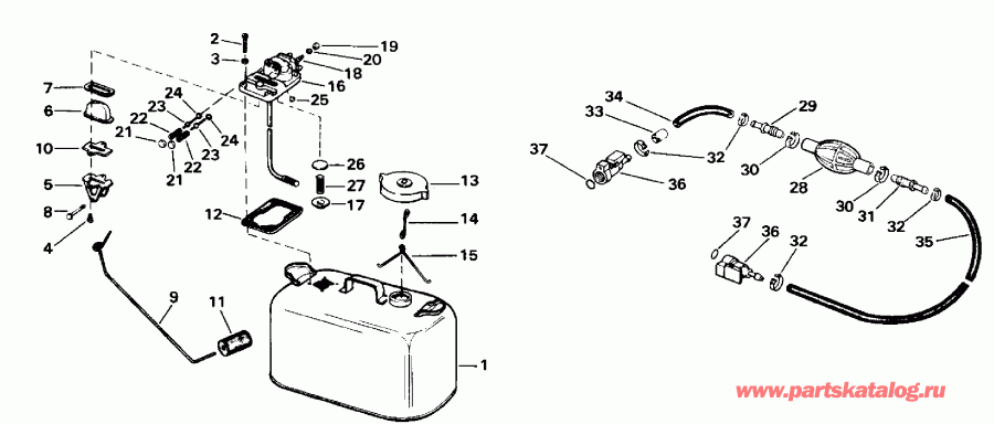 ��������� ��������� EVINRUDE SE40RSLD 1997  - ift & Throttle Linkage - ift & ����������� ��������age