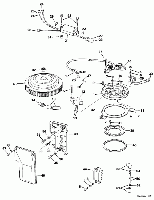 ��������� �������� ����� Evinrude SE55RSYC 1997  - nition System