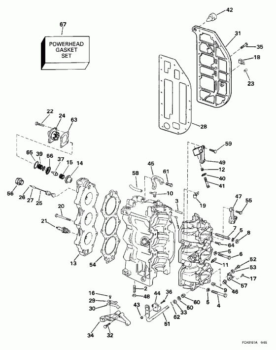  Evinrude SE65RSLZ2 1997  - linder & ������ ���������