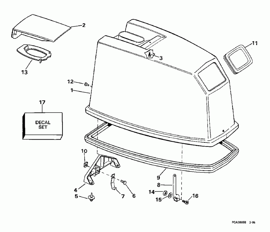 ��������� ��������� EVINRUDE SE65RSLZ2 1997  - gine ������ / gine Cover