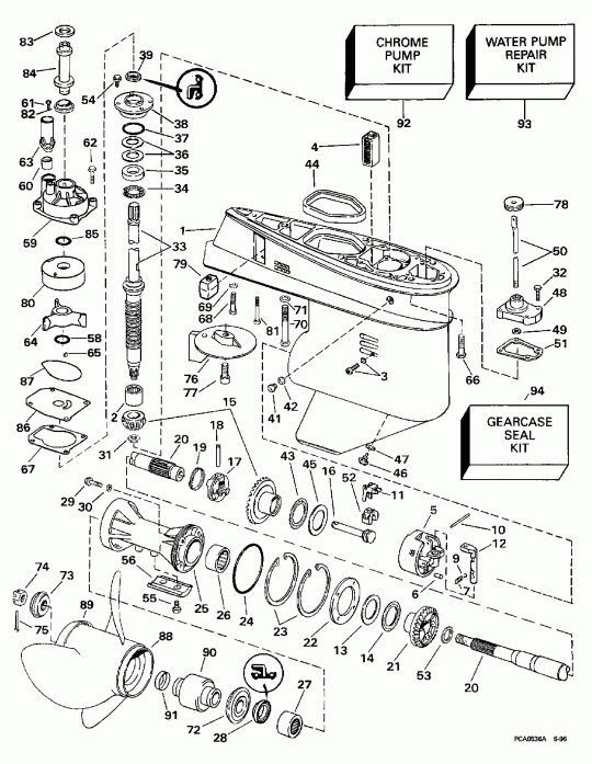 �������� ����� Evinrude SE65RSLZ2 1997  - arcase - arcase