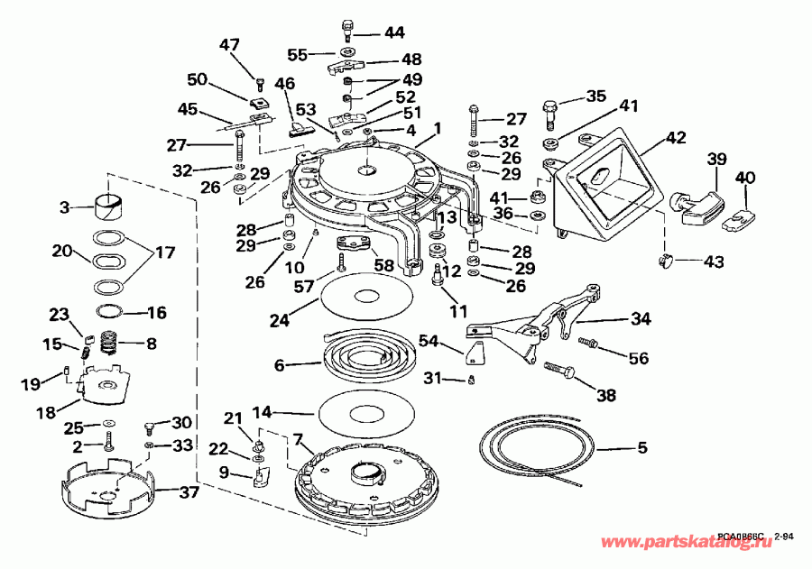 �������� ����� EVINRUDE SE65RSLZ2 1997  - wind Starter / wind �������