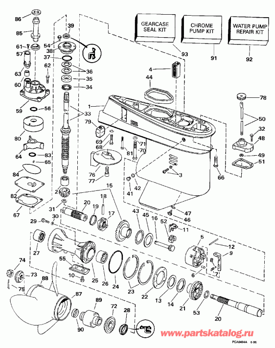 �������� ��������� ����� Evinrude SE65WMLZ2 1997  - arcase