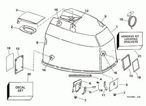 ������ ��������� (�����) - Evinrude (Engine Cover - Evinrude)