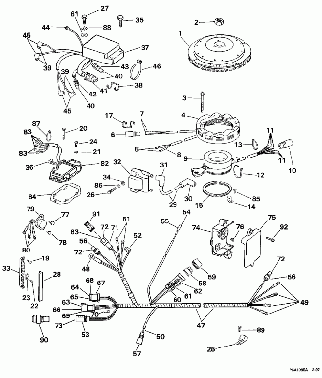 ��������� ��������� Evinrude XE115HXEUA 1997  - nition System - nition System