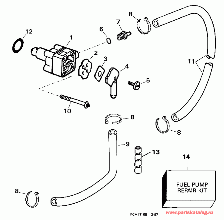 ��������� �������� ����� Evinrude BE10FDLECM 1998  - el Pump