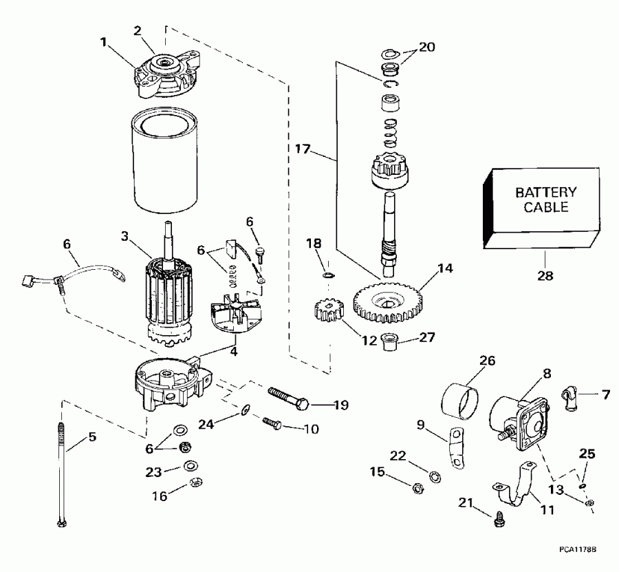��������� ������� BE115GLECM 1998  - ectric Starter & Solenoid