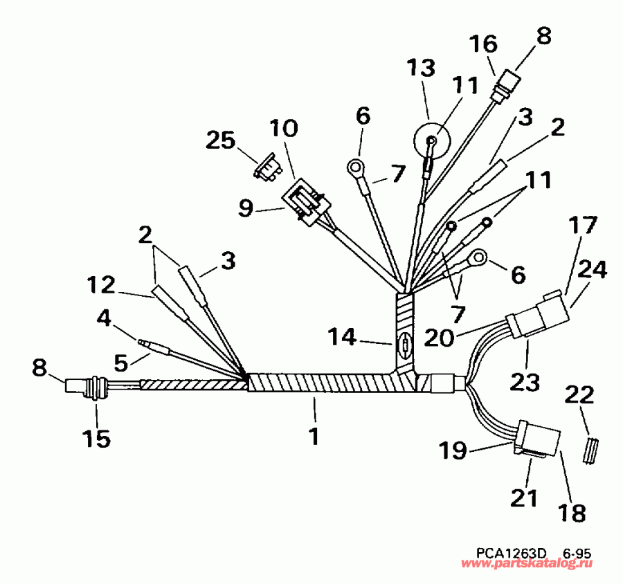 �������� ����� Evinrude BE15FDLECM 1998  -  Remote Electric