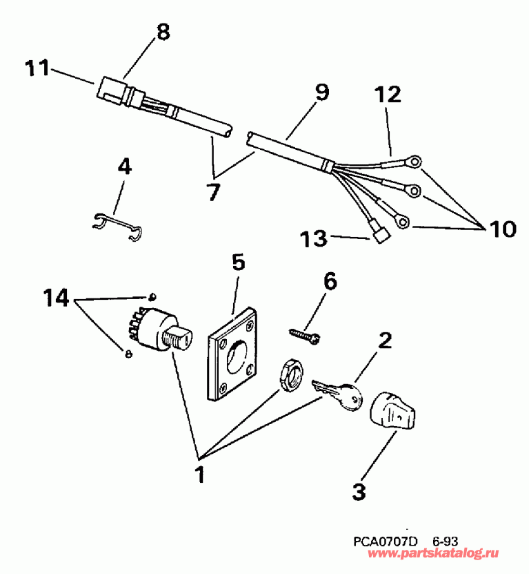 ��������� �������� ����� EVINRUDE BE15FWECA 1998  - 9.9 /  9.9