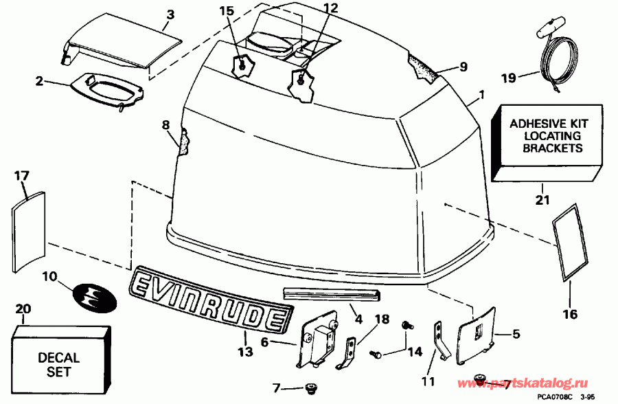 ��������� �������� ����� ������� BE175NXECD 1998  -  Evinrude - Evinrude