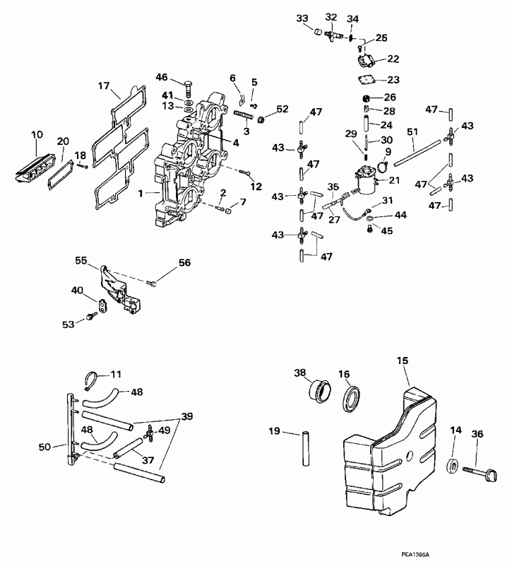 �������� ����� Evinrude BE250TXECB 1998  - take ��������� - take Manifold