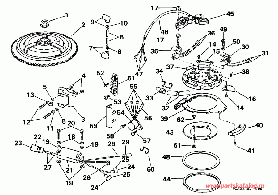��������� �������� ����� EVINRUDE BE25EECE 1998  - nition - nition