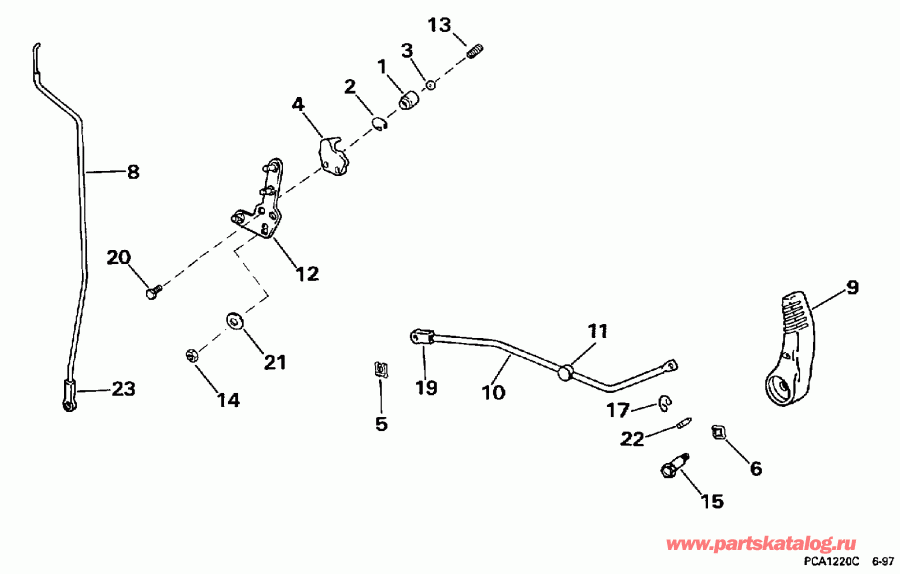 ��������� ��������� EVINRUDE BE25KLECA 1998  - ift Linkage - ift ��������� ��������