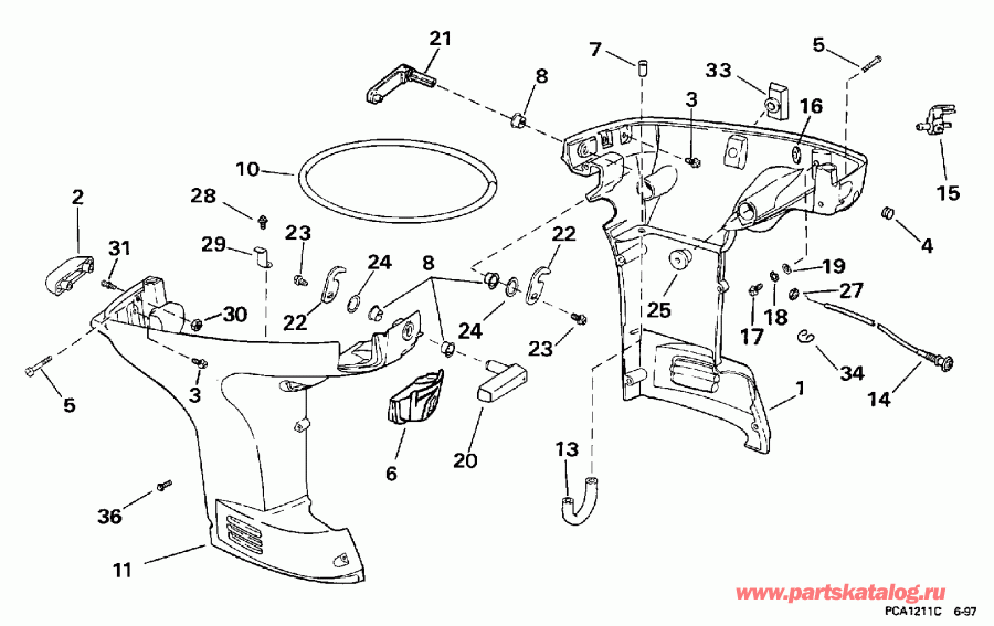 ��������� �������� ����� ������� BE35ARECR 1998  - wer Engine Cover - wer ������ ��������� (�����)
