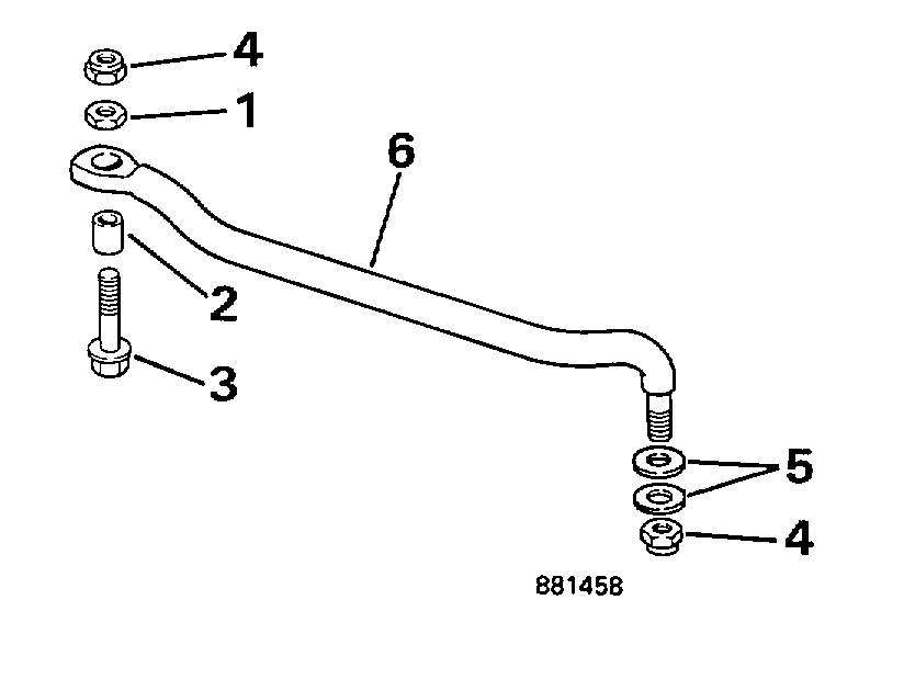   Evinrude BE40ELECR 1998  - ee  Kit - eering Link Kit