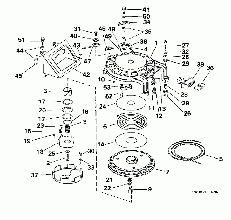 ��������� ����� EVINRUDE BE40TLECR 1998  - wind Starter - wind �������