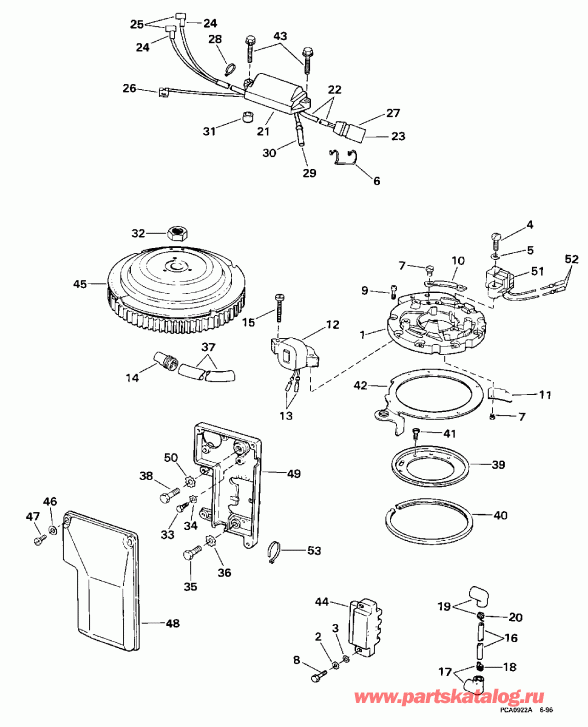 �������� ����� Evinrude BE50ESECC 1998  - ���� Start -  Rope Start