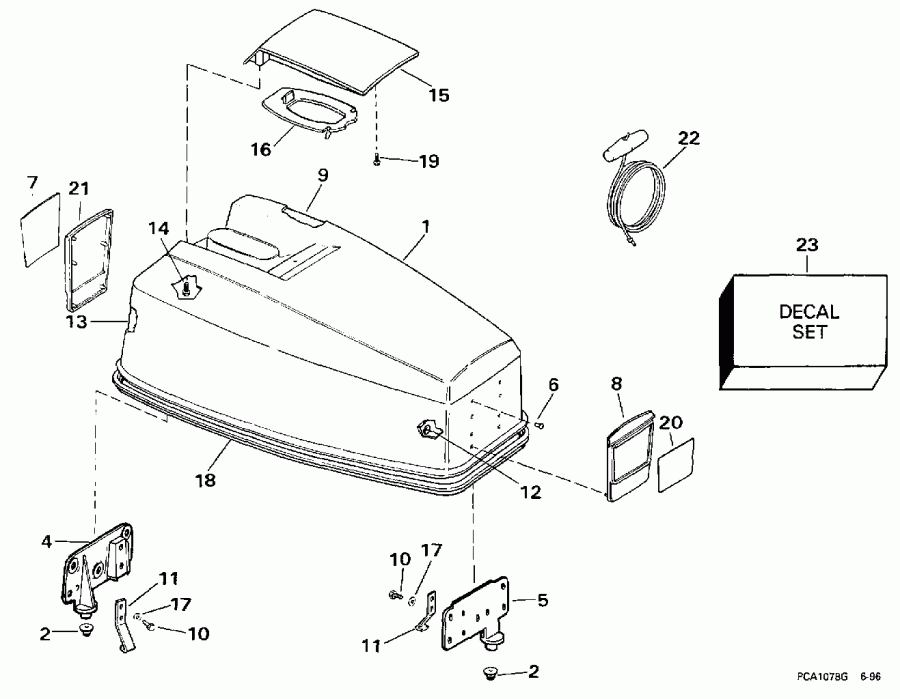�������� ��������� ����� EVINRUDE BE50TLECR 1998  - Johnson -- Electric Start Only /  Johnson -- Electric Start Only